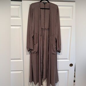 TORRID Pinstripe Chiffon Kaftan